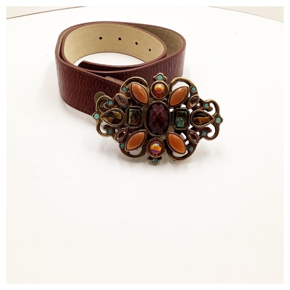 {LEATHEROCK}LET IT ROCK Ladies Belt - Picture 3 of 9